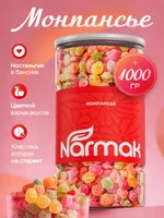 Narmak Монпансье: фруктовые леденцы в сахаре, 1 кг, натуральные красители — фото 1