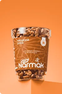 Банка «Стаканчик» 300 мл — грецкий орех Narmak