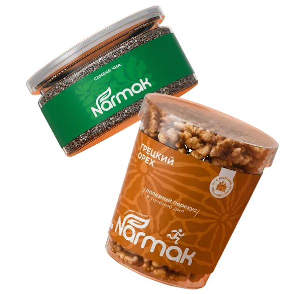 Продукция Narmak: семена чиа и грецкий орех