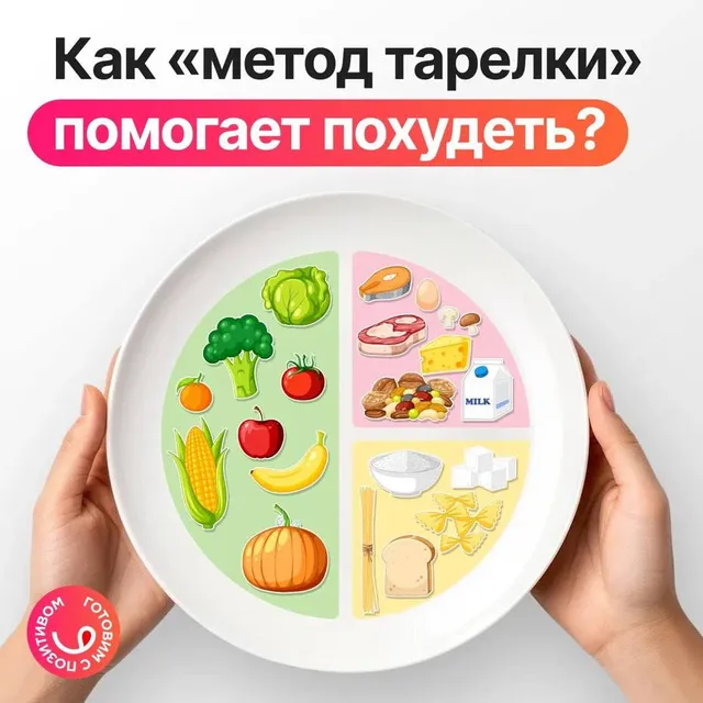 Как «метод тарелки» помогает похудеть?